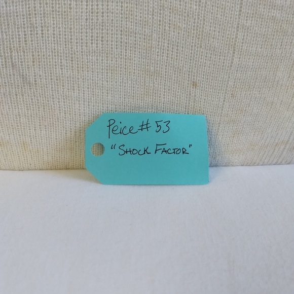 Piece #53 "Shock Factor" Orange & Pink Necklace - Picture 3 of 3